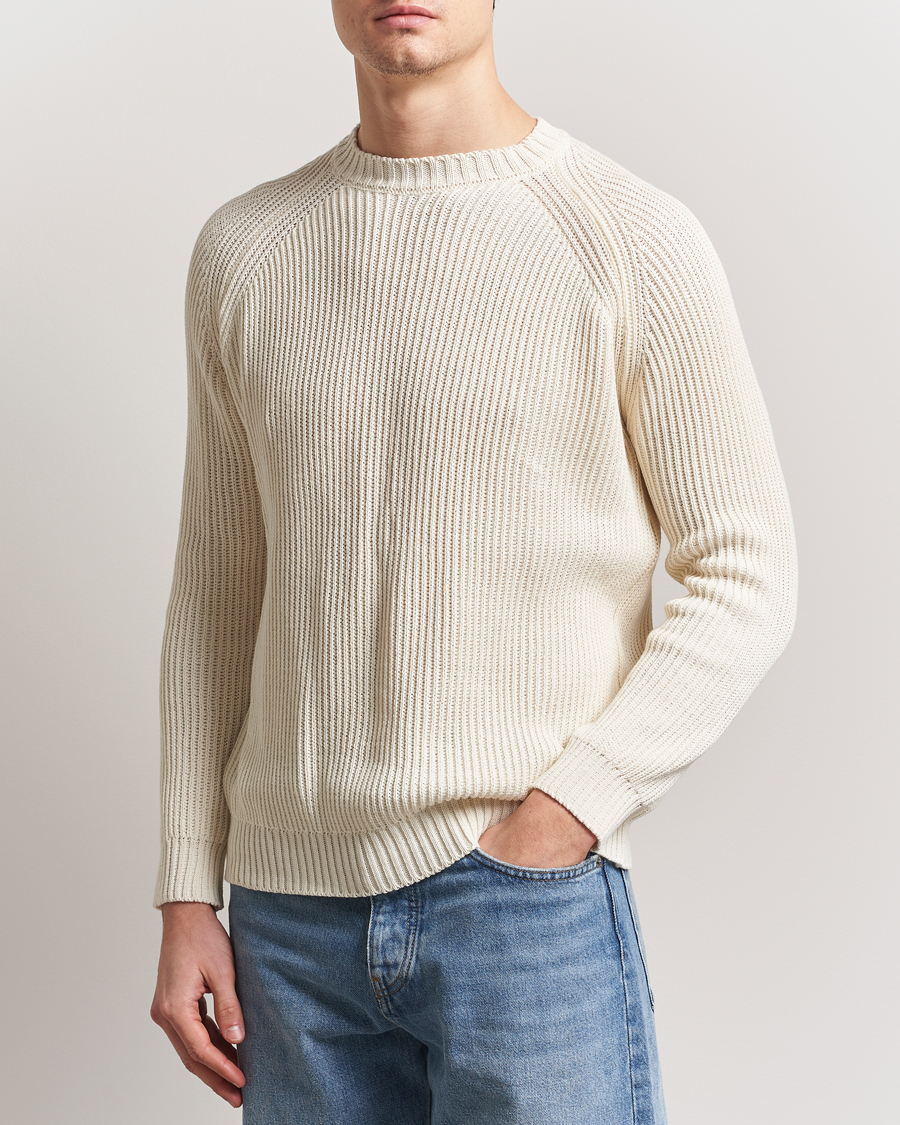 Herr | Tröjor | Peregrine | Harry Organic Cotton Sweater White