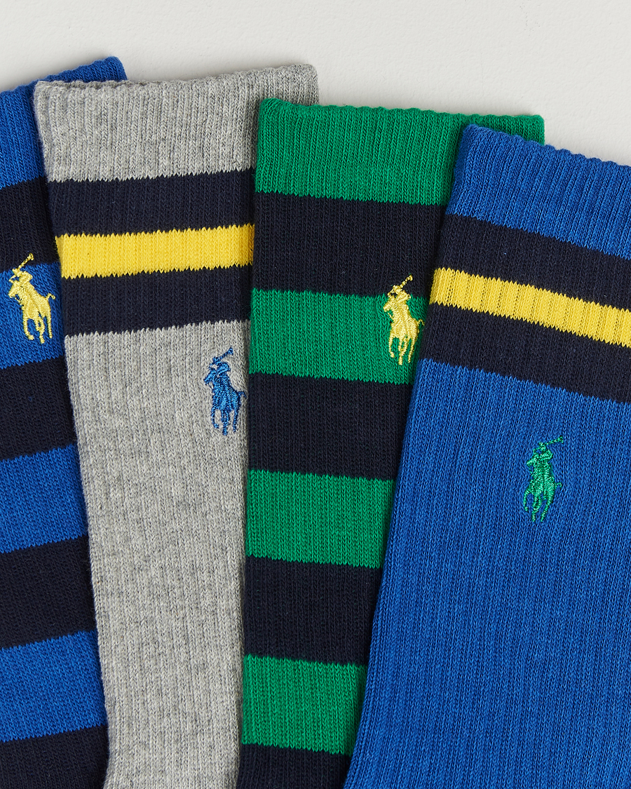 Herr | Underkläder | Polo Ralph Lauren | 6-Pack Mix Crew Sock Navy/Blue/White/Grey/Green