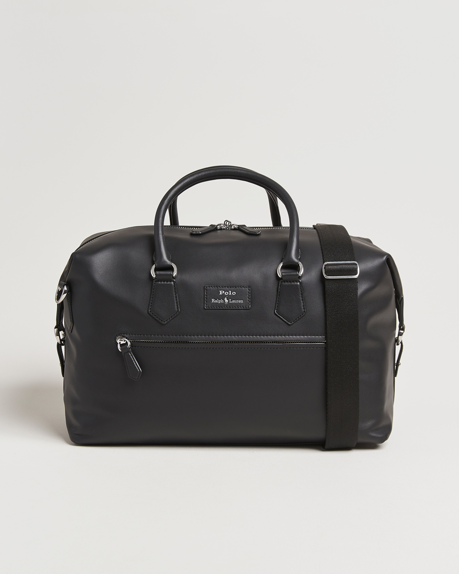 Herr | Polo Ralph Lauren Smooth Leather Weekendbag Black | Polo Ralph Lauren | Smooth Leather Weekendbag Black