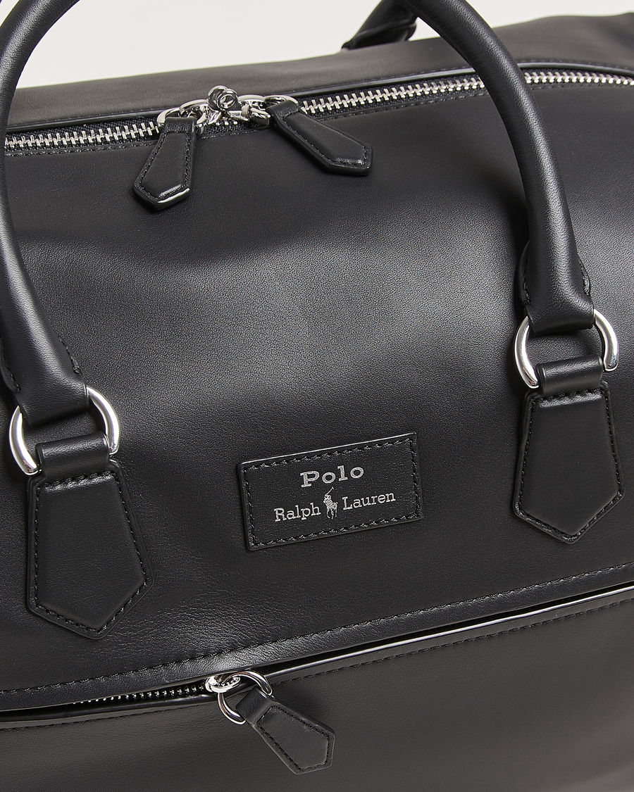 Herr | Polo Ralph Lauren Smooth Leather Weekendbag Black | Polo Ralph Lauren | Smooth Leather Weekendbag Black