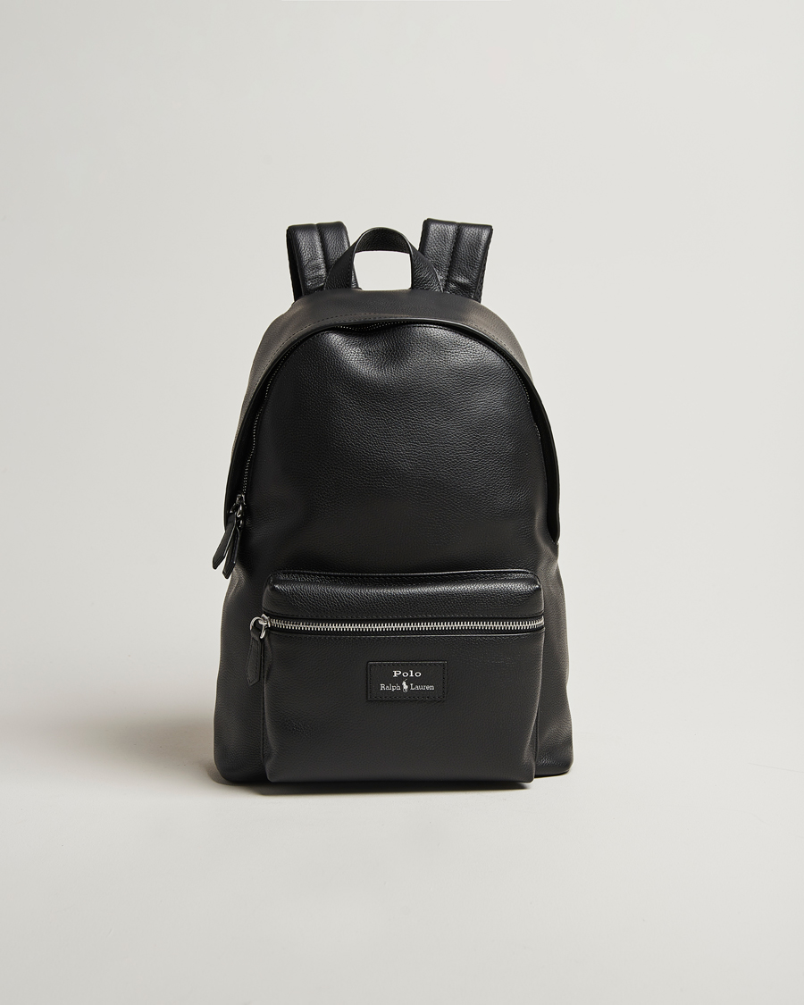 Herr | Väskor | Polo Ralph Lauren | Backpack Pebble Leather Black