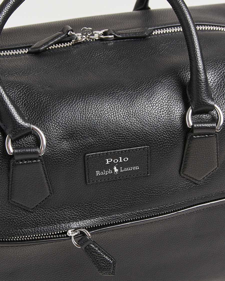 Herr | Väskor | Polo Ralph Lauren | Polo Ralph LaurenPebble Leather Duffle BagBlack