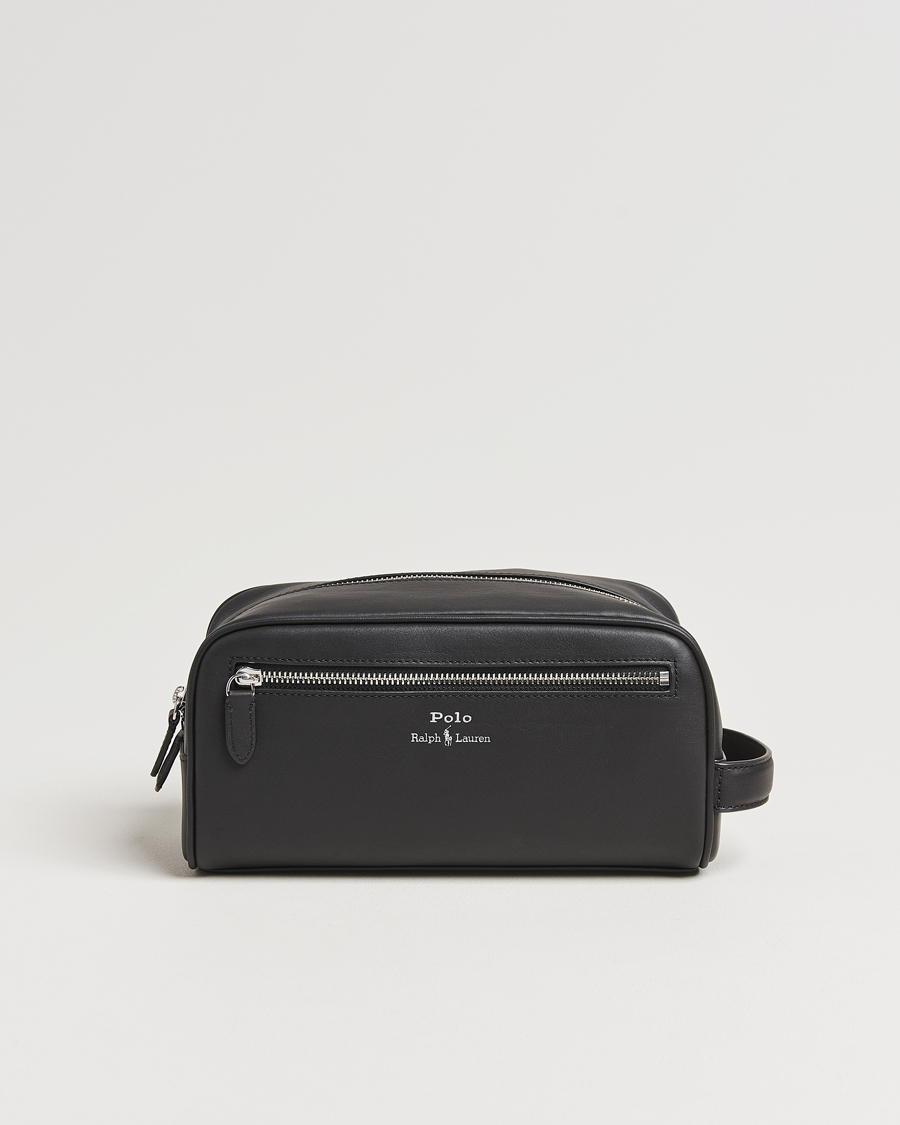 Herr | Väskor | Polo Ralph Lauren | Smooth Leather Washbag Black