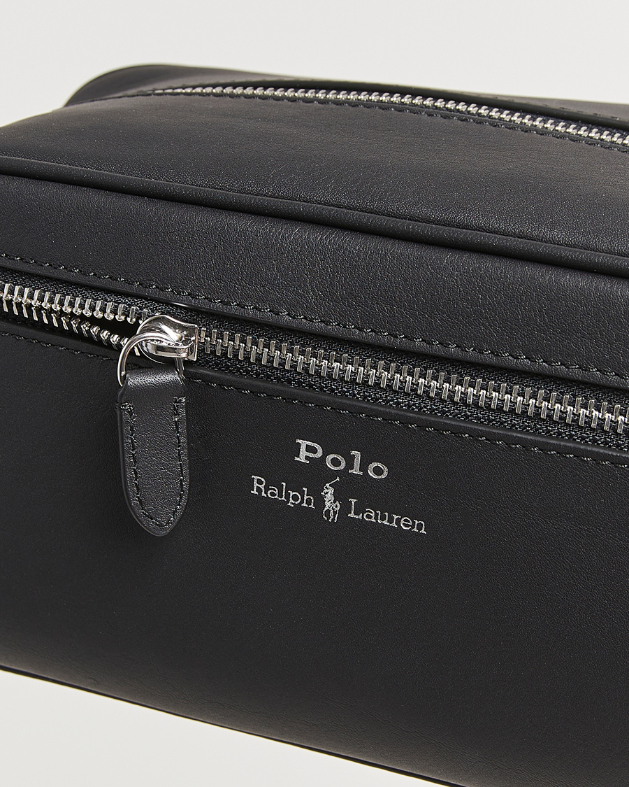 Herr | Väskor | Polo Ralph Lauren | Smooth Leather Washbag Black