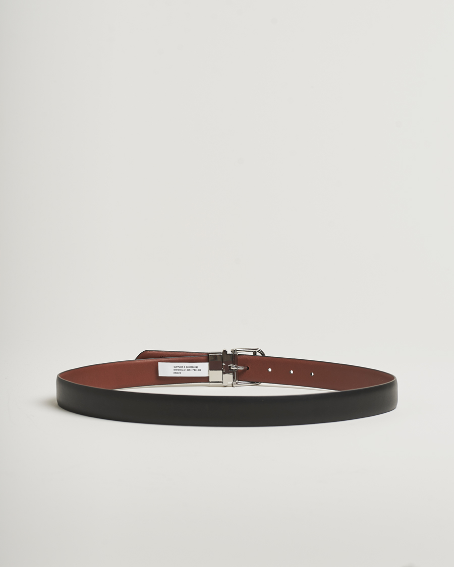 Herr | Bälten | Polo Ralph Lauren | Smooth Leather Belt Black/Cogniac
