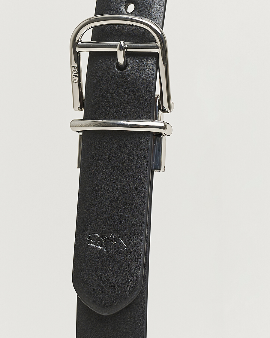 Herr | Bälten | Polo Ralph Lauren | Smooth Leather Belt Black/Cogniac
