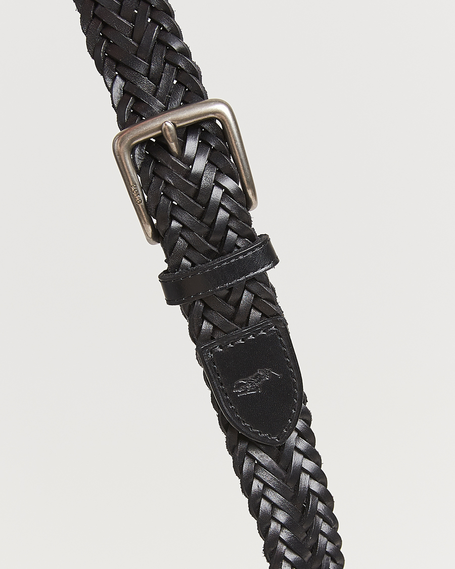 Herr | Bälten | Polo Ralph Lauren | Braided Leather Belt Black