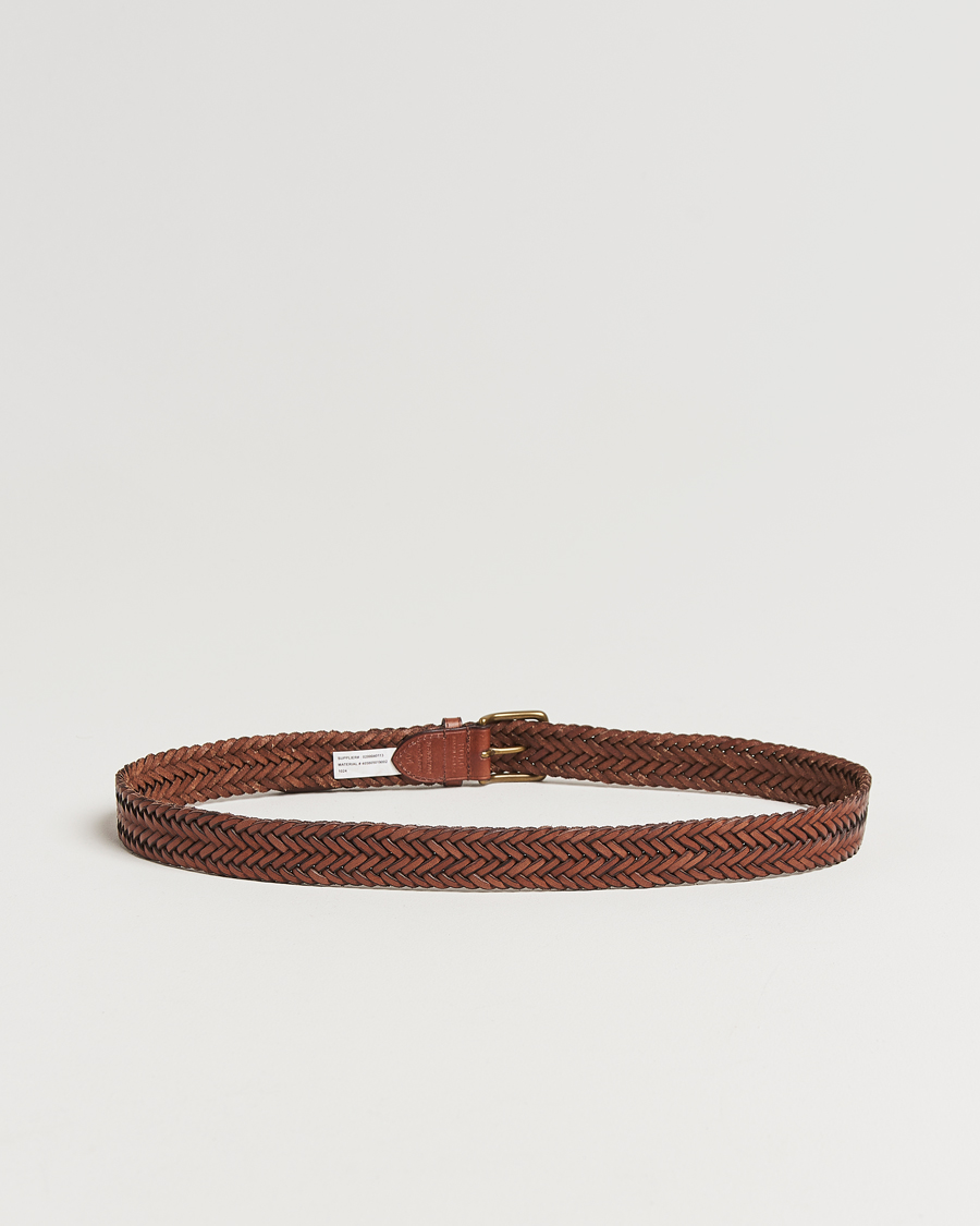 Herr | Bälten | Polo Ralph Lauren | Braided Leather Belt Polo Saddle