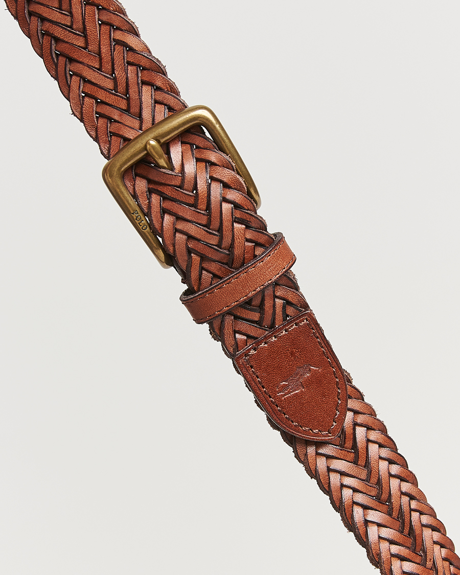 Herr | Bälten | Polo Ralph Lauren | Braided Leather Belt Polo Saddle