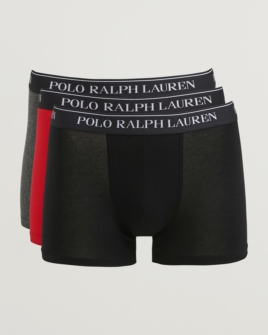 Herr | Underkläder | Polo Ralph Lauren | 3-Pack Trunk Black/Grey/Red