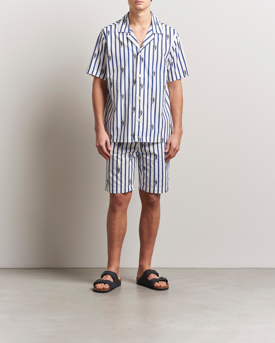 Herr | Pyjamas & Morgonrockar | Polo Ralph Lauren | Cotton Short Pyjama Set Striped Blue