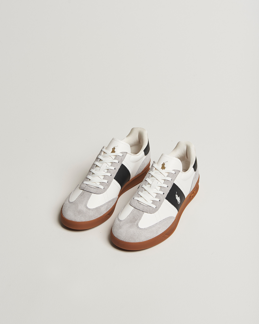 Herr | Sneakers | Polo Ralph Lauren | Aera Leather/Suede Sneaker White/Grey