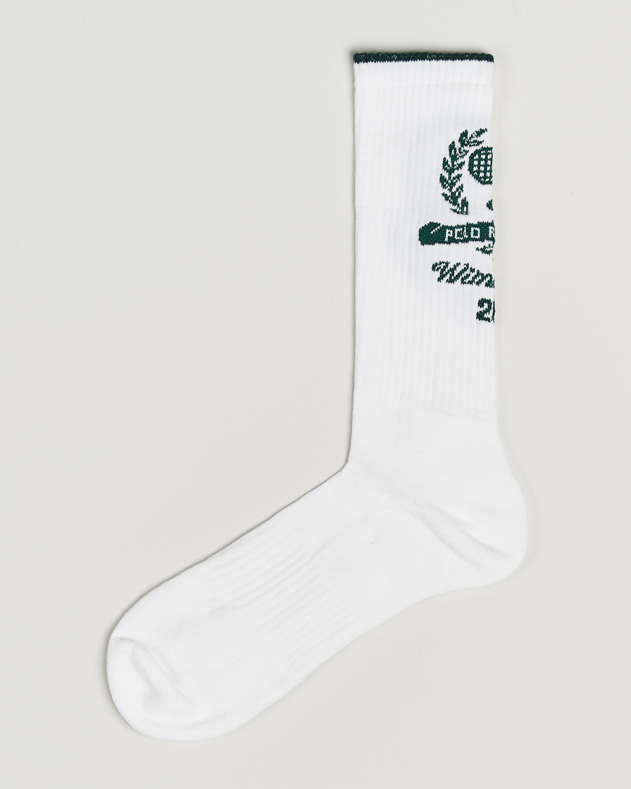 Herr | Underkläder | Polo Ralph Lauren | Wimbledon Crew Cotton Socks White