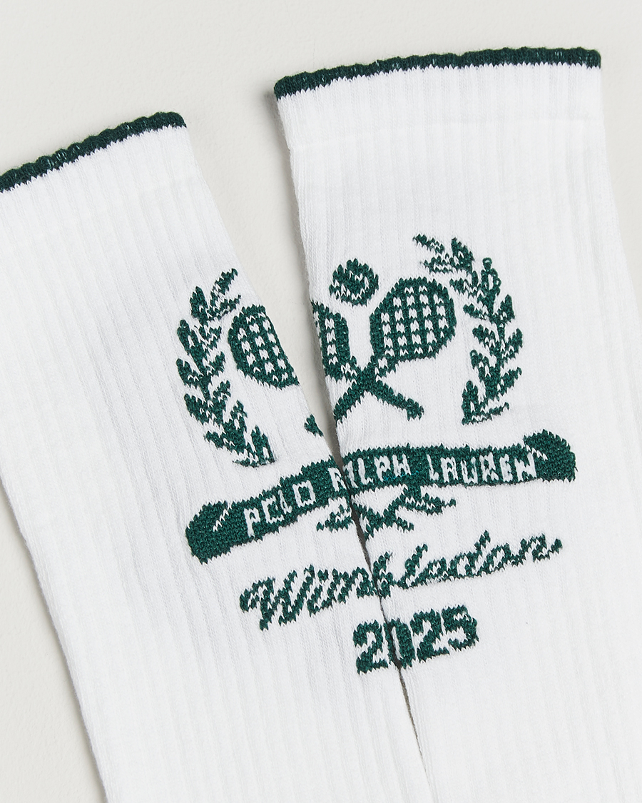 Herr | Underkläder | Polo Ralph Lauren | Wimbledon Crew Cotton Socks White