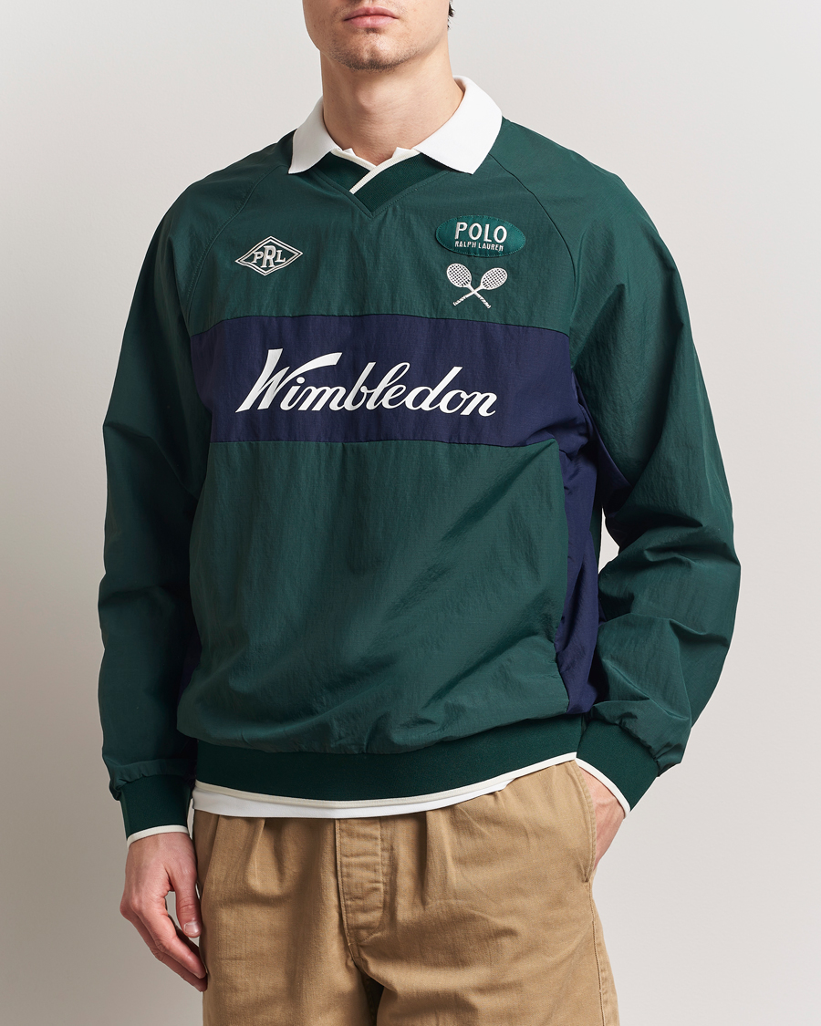 Herr | Tröjor | Polo Ralph Lauren | Wimbledon Tennis Pullover Moss Agate/Refined Navy