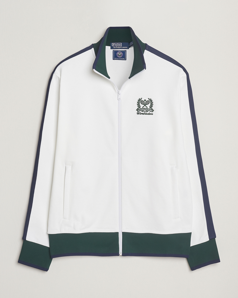Herr | Tröjor | Polo Ralph Lauren | Wimbledon Full-Zip Ceramic White