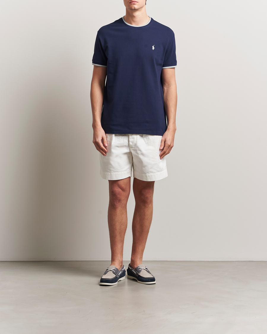 Herr | T-Shirts | Polo Ralph Lauren | Mesh Polo Tee Newport Navy