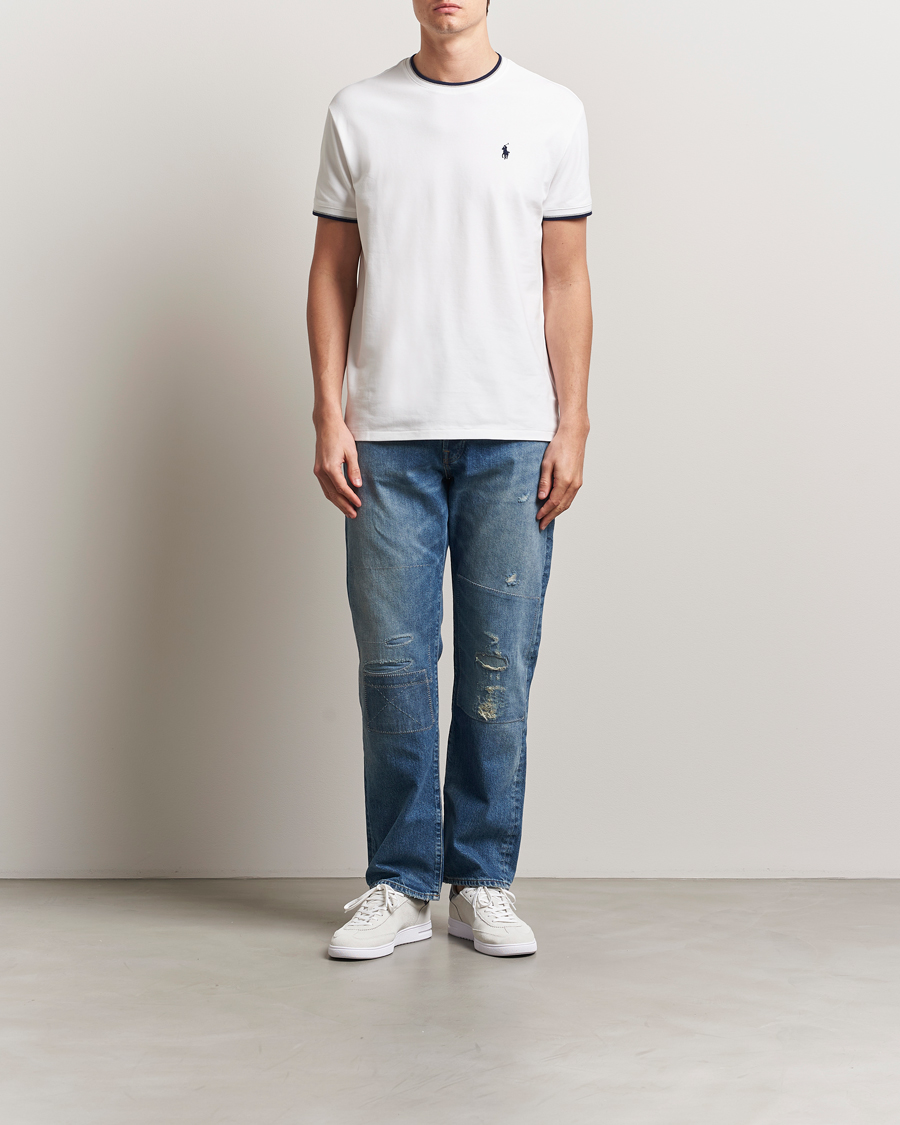Herr | T-Shirts | Polo Ralph Lauren | Mesh Polo Tee White