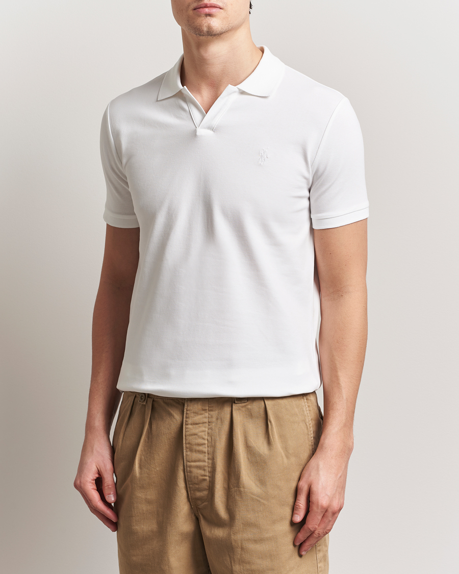 Herr | Pikéer | Polo Ralph Lauren | Custom Slim Fit Dressed Polo White