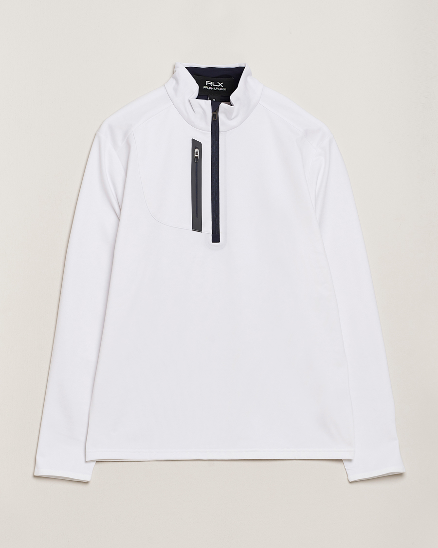 Herr | Tröjor | RLX Ralph Lauren | Luxury Jersey Half Zip Ceramic White