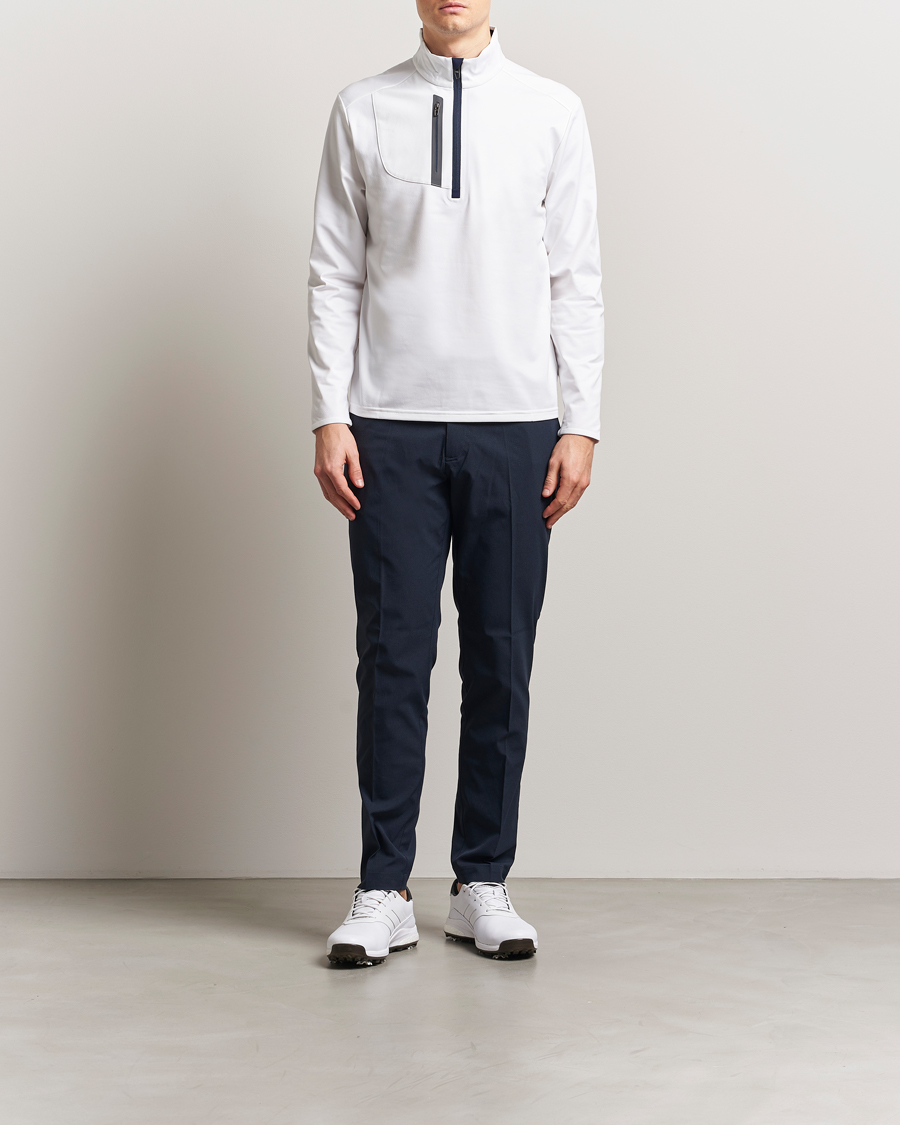 Herr | Tröjor | RLX Ralph Lauren | Luxury Jersey Half Zip Ceramic White