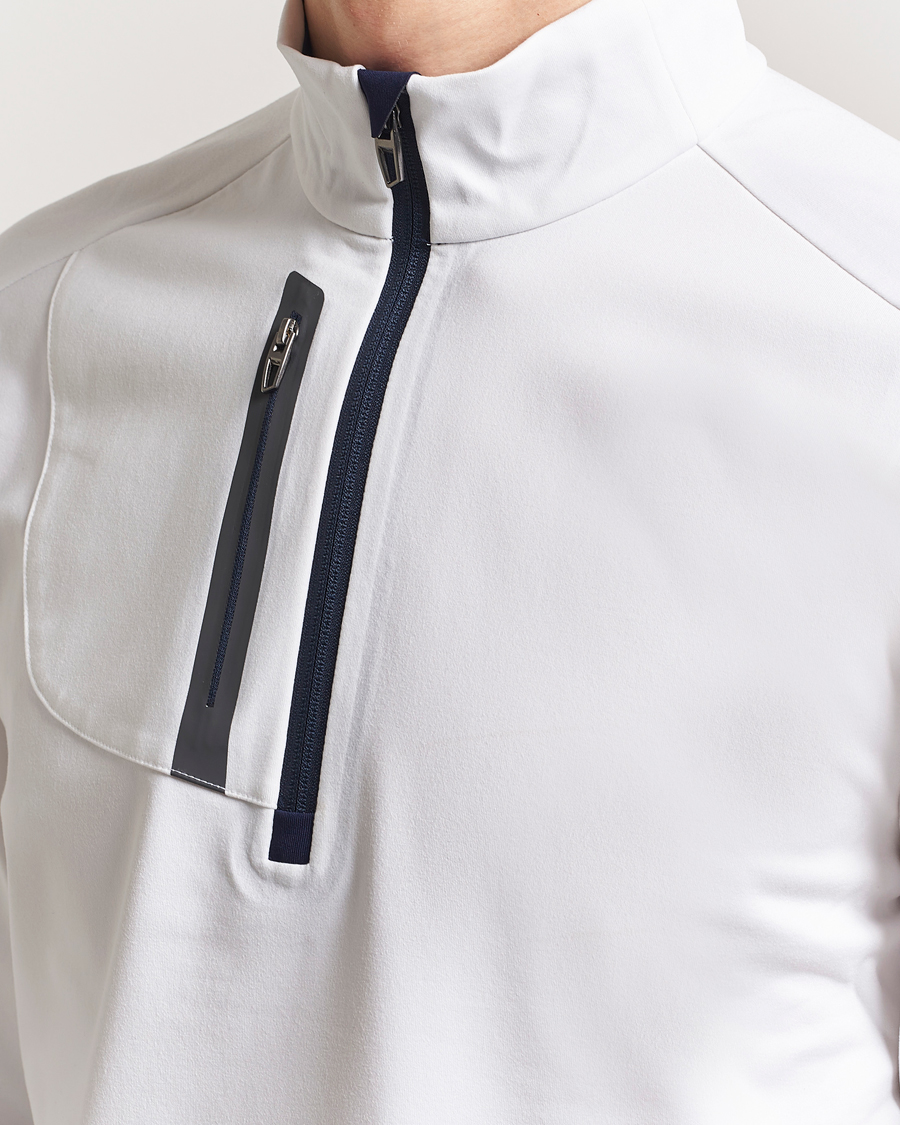 Herr | Tröjor | RLX Ralph Lauren | Luxury Jersey Half Zip Ceramic White