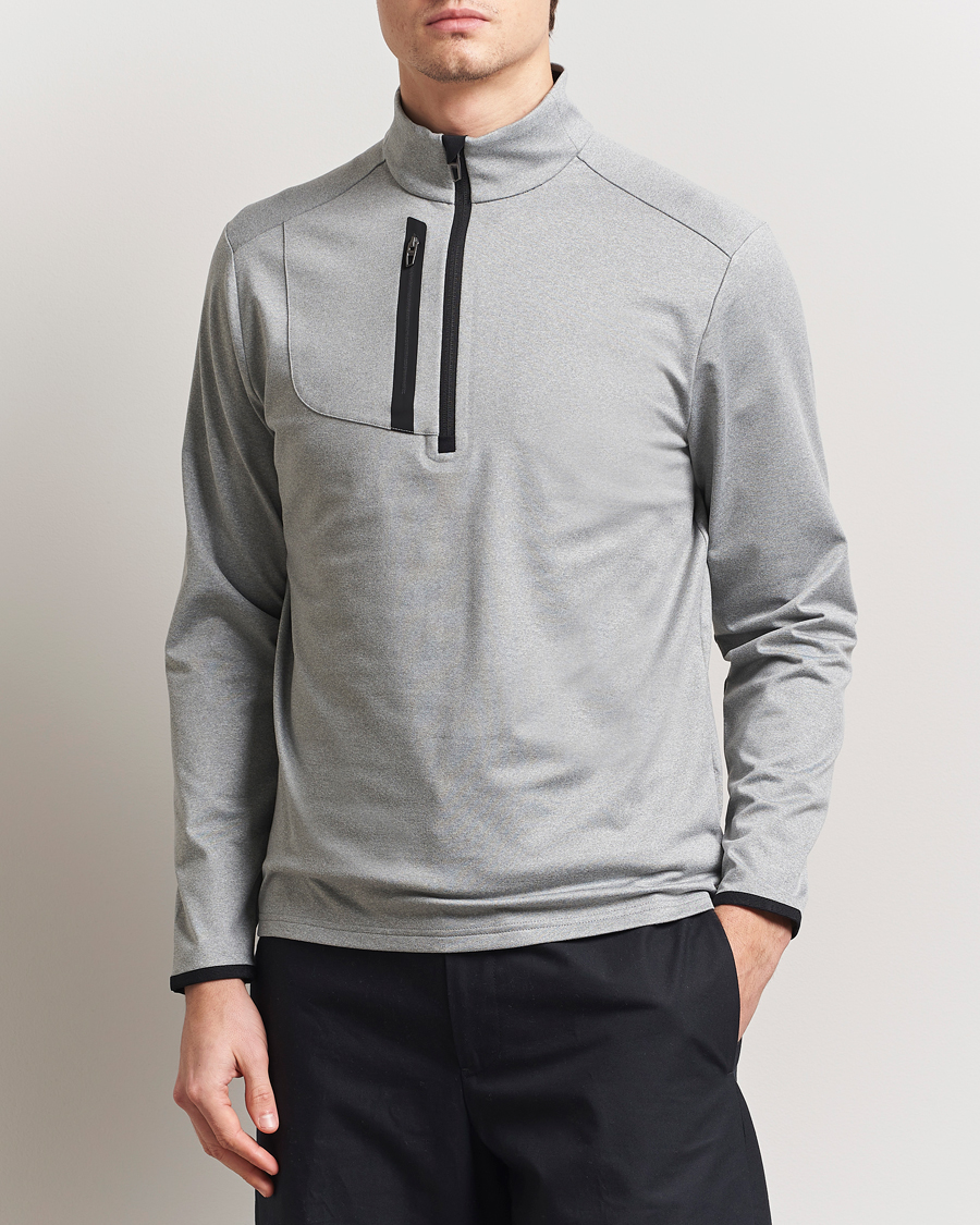 Herr | Tröjor | RLX Ralph Lauren | Luxury Jersey Half Zip Andover Heather