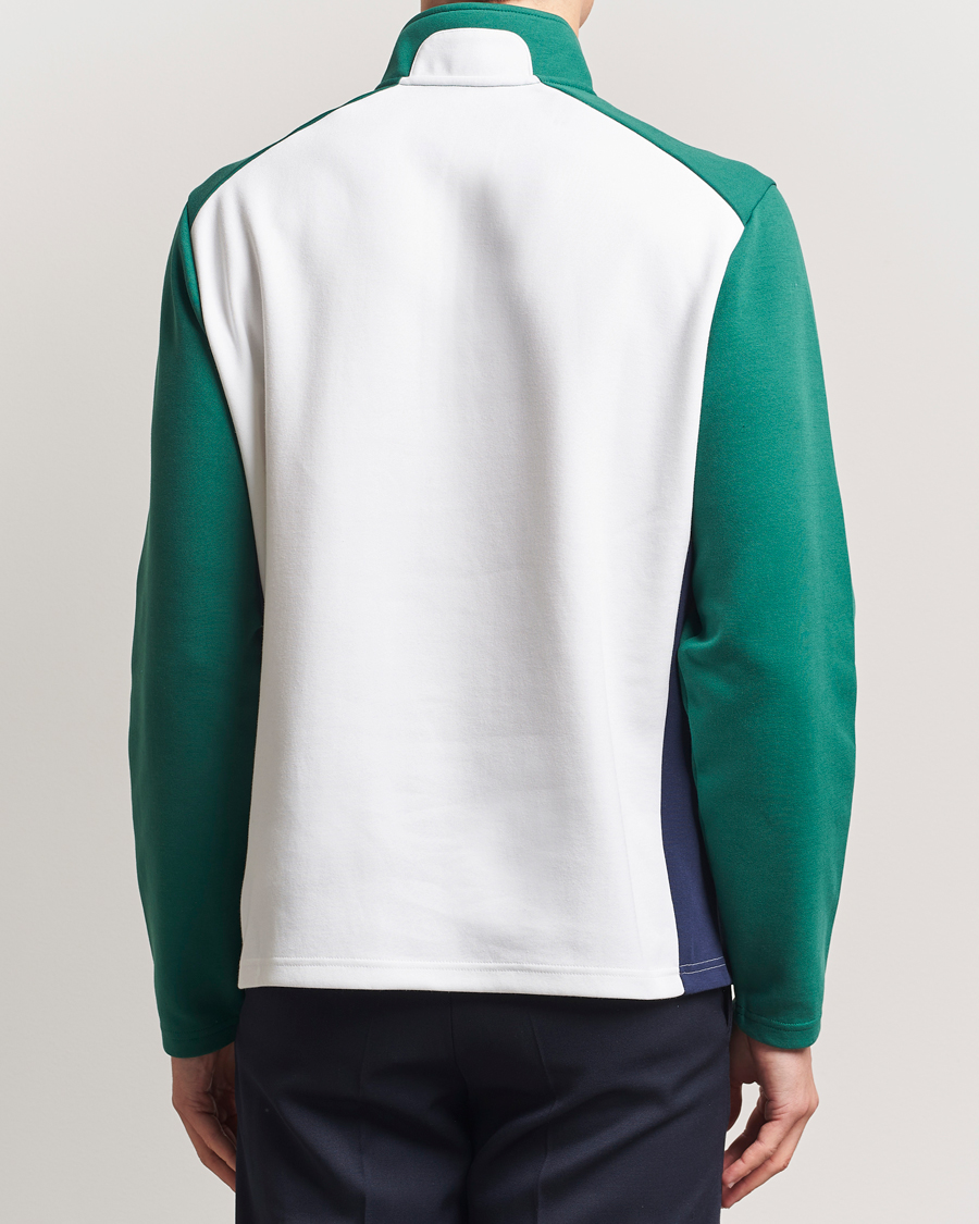 Herr | Tröjor | RLX Ralph Lauren | Double Knit Tech Half Zip Kelly Green/Ceramic White