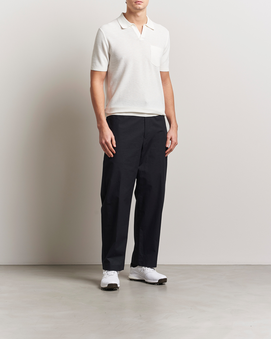 Herr | Tröjor | RLX Ralph Lauren | Cotton Coolmax Pocket Polo White Splash