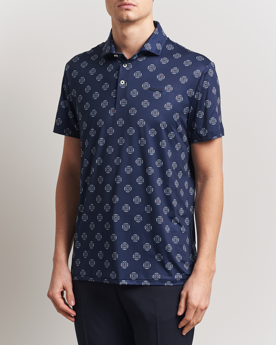 Herr | Pikéer | RLX Ralph Lauren | Airflow Active Polo Mini G Golfball/Refined Navy