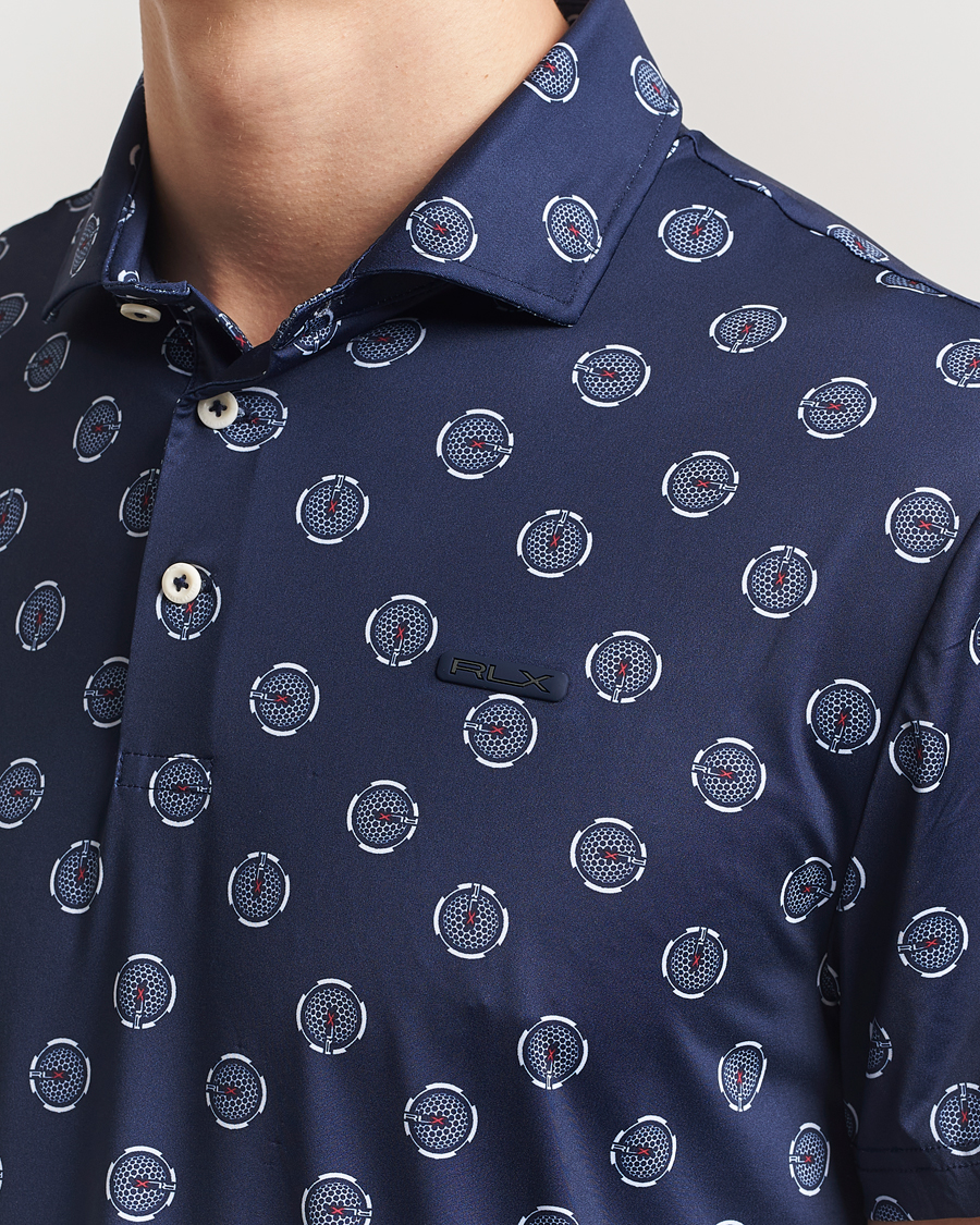 Herr | Pikéer | RLX Ralph Lauren | Airflow Active Polo Mini G Golfball/Refined Navy