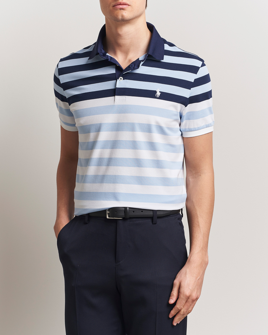 Herr | Pikéer | RLX Ralph Lauren | Performance Pique Office Blue Multi