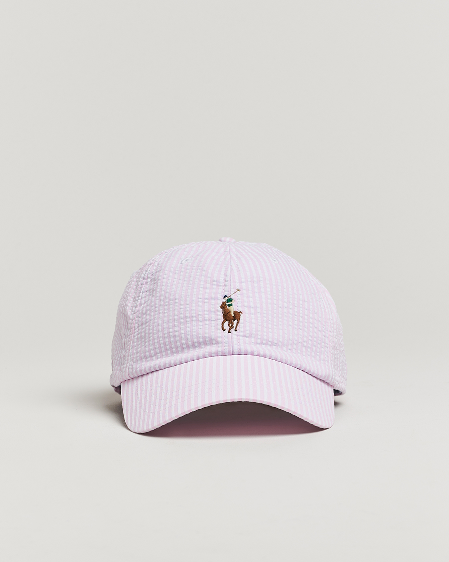 Herr | Hattar & kepsar | Polo Ralph Lauren | Seersucker Cap Carmel Pink