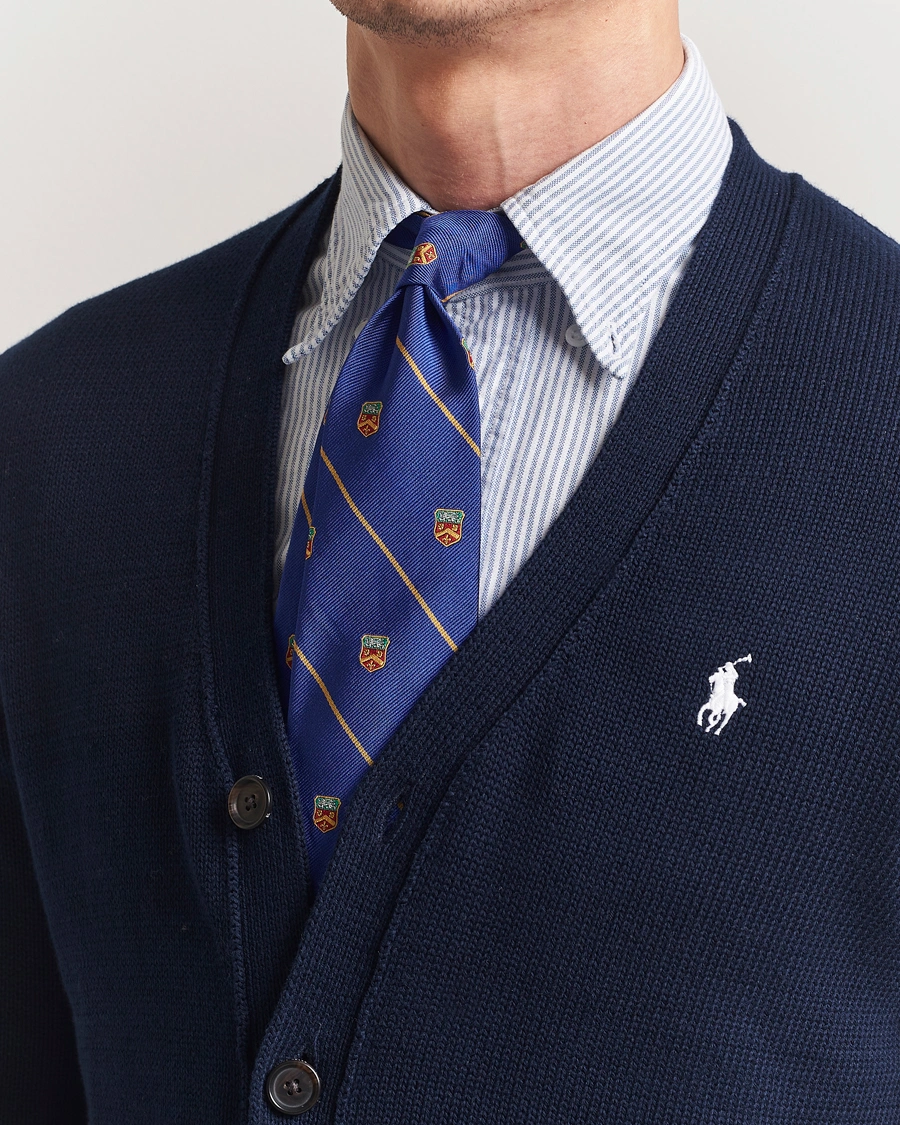 Herr | Slipsar | Polo Ralph Lauren | Club Striped Tie Blue