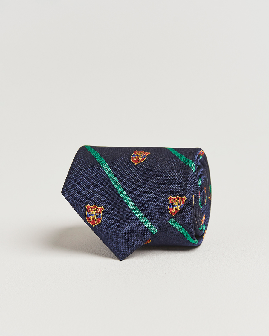 Herr | Slipsar | Polo Ralph Lauren | Club Striped Tie Navy
