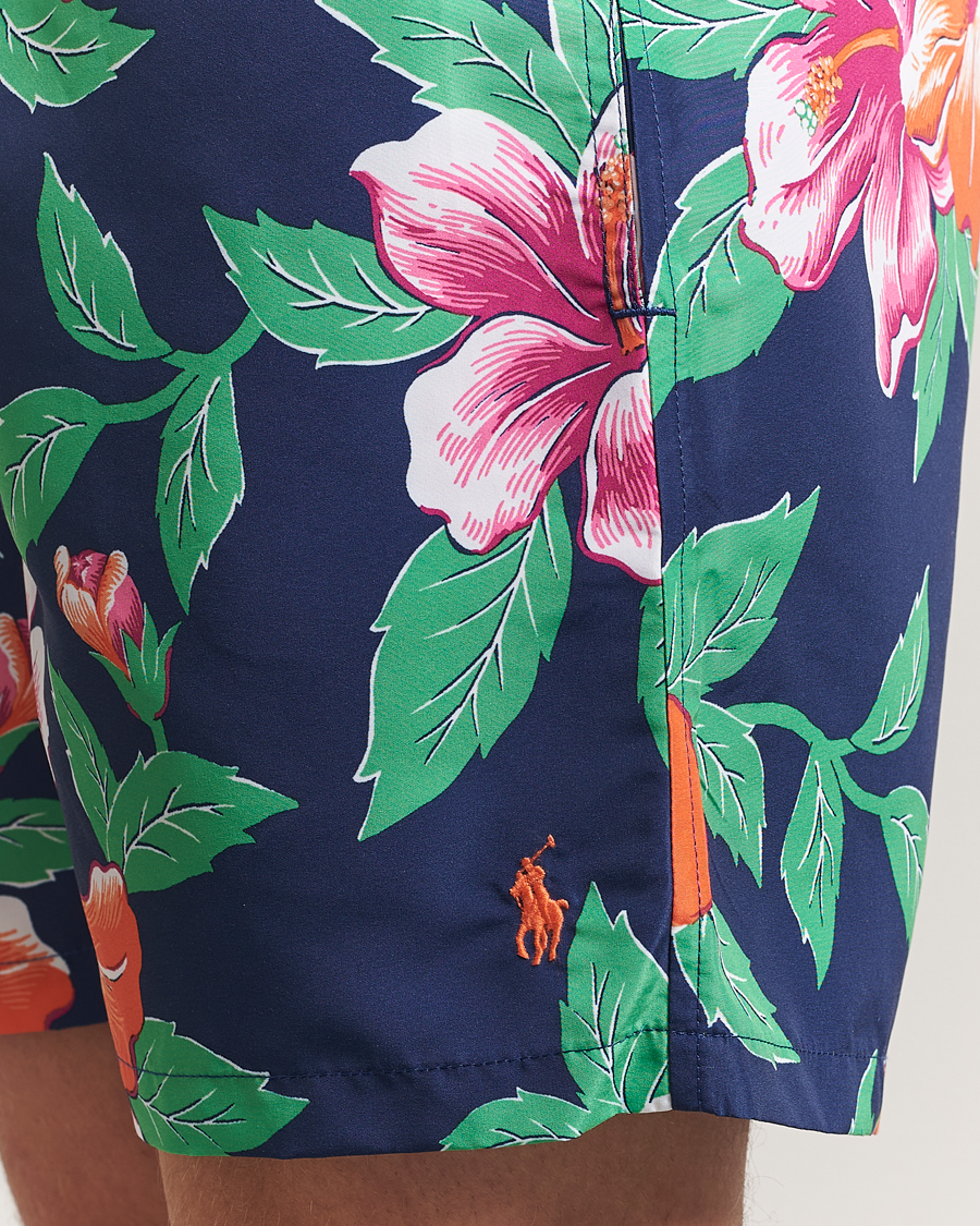 Herr | Badbyxor | Polo Ralph Lauren | Traveler Recycled Swimshorts Iconic Hibiscus Navy