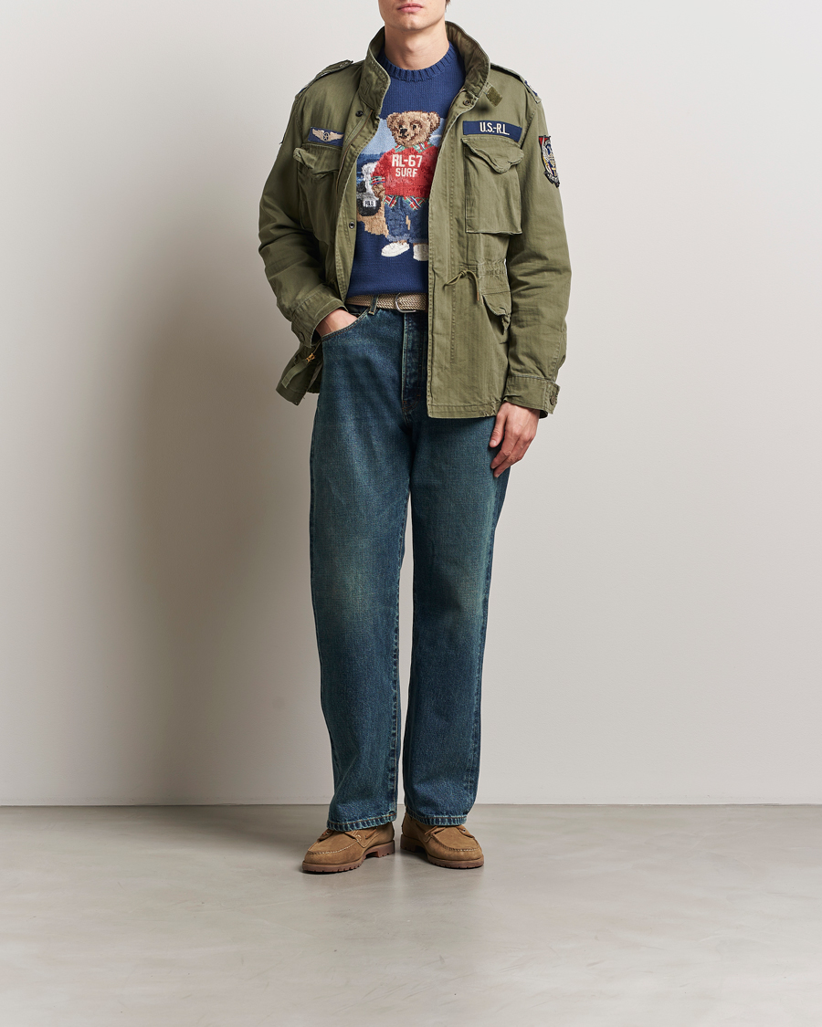 Herr | Jackor | Polo Ralph Lauren | Herringbone Field Jacket Olive Mountain