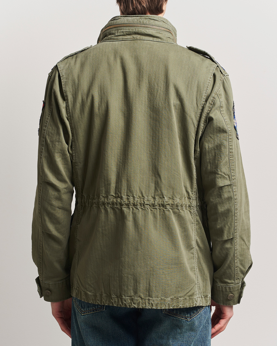 Herr | Jackor | Polo Ralph Lauren | Herringbone Field Jacket Olive Mountain