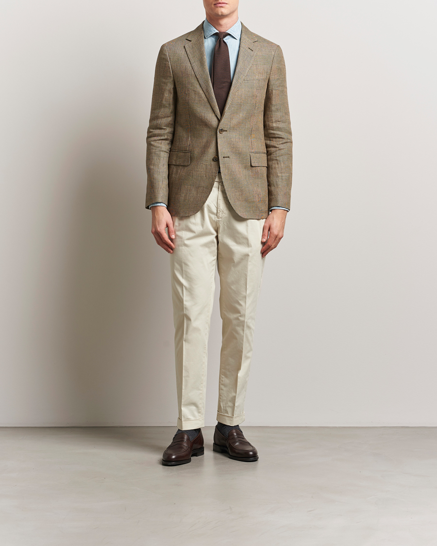 Herr | Kavajer | Polo Ralph Lauren | Glenplaid Sportcoat Tan/Brown