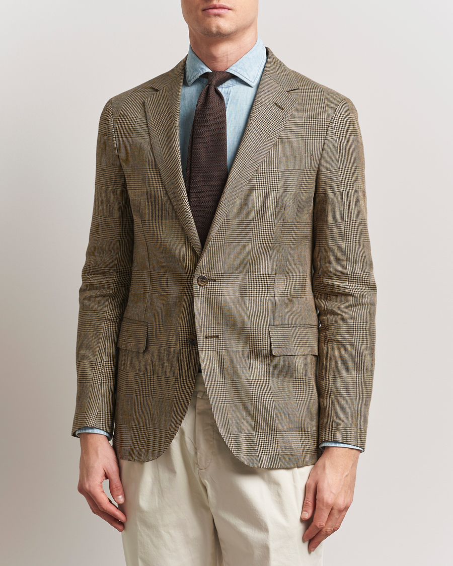 Herr | Kavajer | Polo Ralph Lauren | Glenplaid Sportcoat Tan/Brown