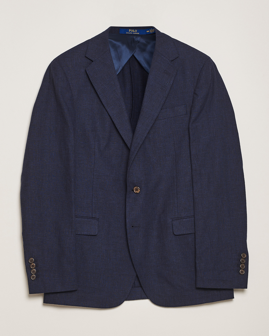 Herr | Kavajer | Polo Ralph Lauren | Tonal Glenplaid Sportcoat Dark Navy/Navy
