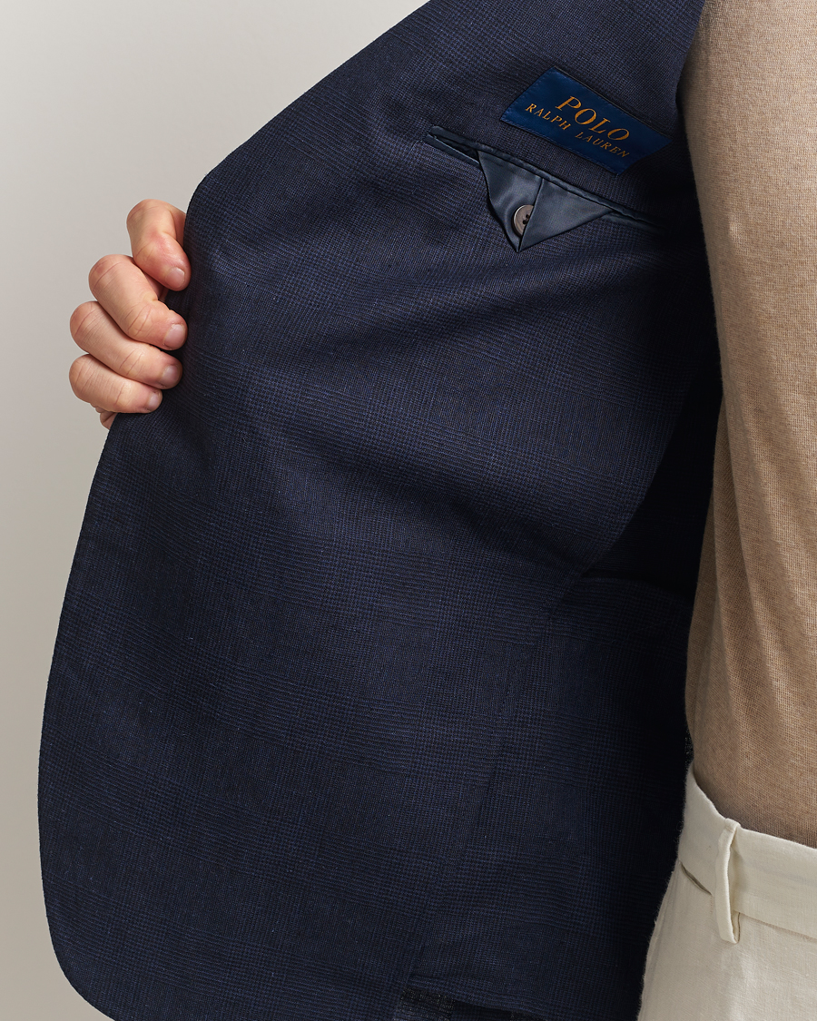 Herr | Kavajer | Polo Ralph Lauren | Tonal Glenplaid Sportcoat Dark Navy/Navy
