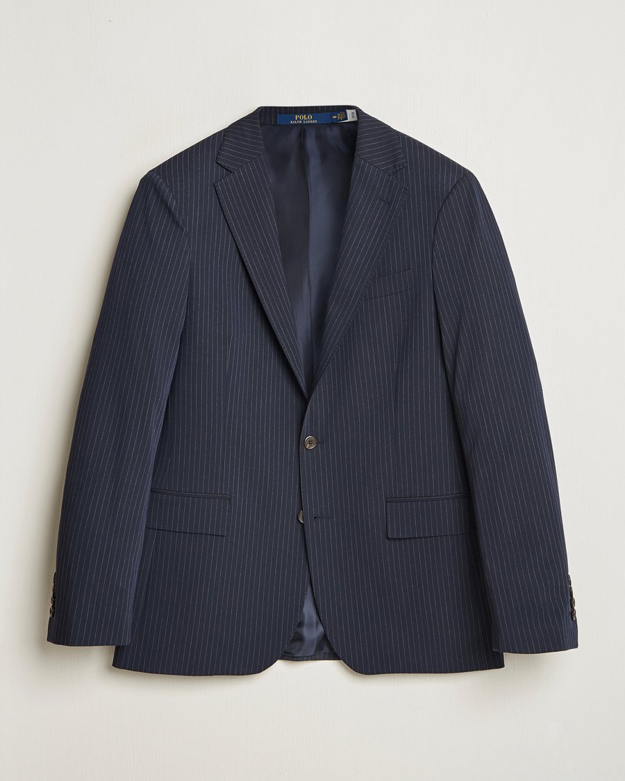 Herr | Kavajer | Polo Ralph Lauren | Twill Pinstriped Suit Jacket Navy/Grey