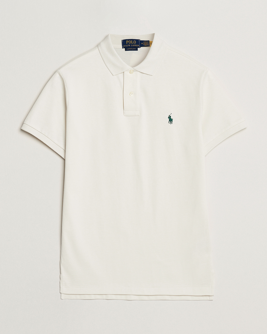 Herr | Pikéer | Polo Ralph Lauren | Custom Slim Fit Polo Antique Cream