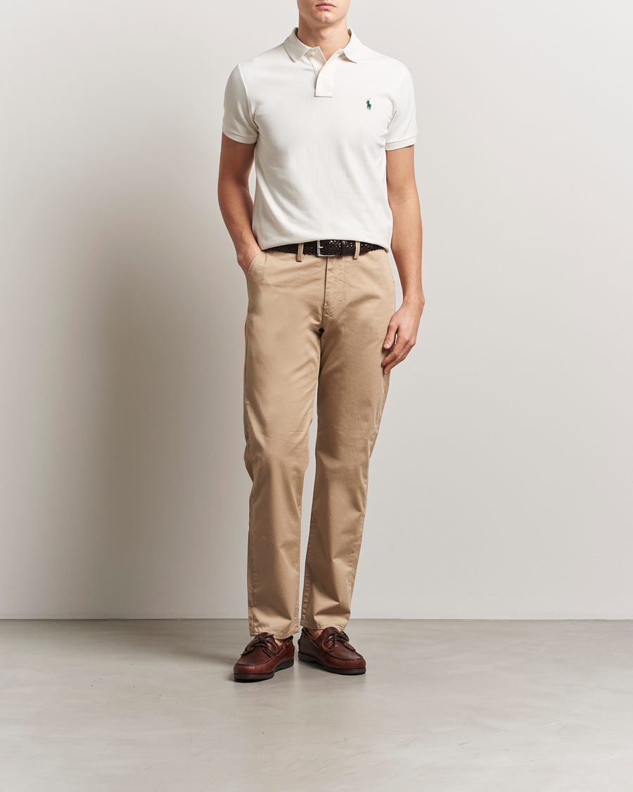 Herr | Pikéer | Polo Ralph Lauren | Custom Slim Fit Polo Antique Cream