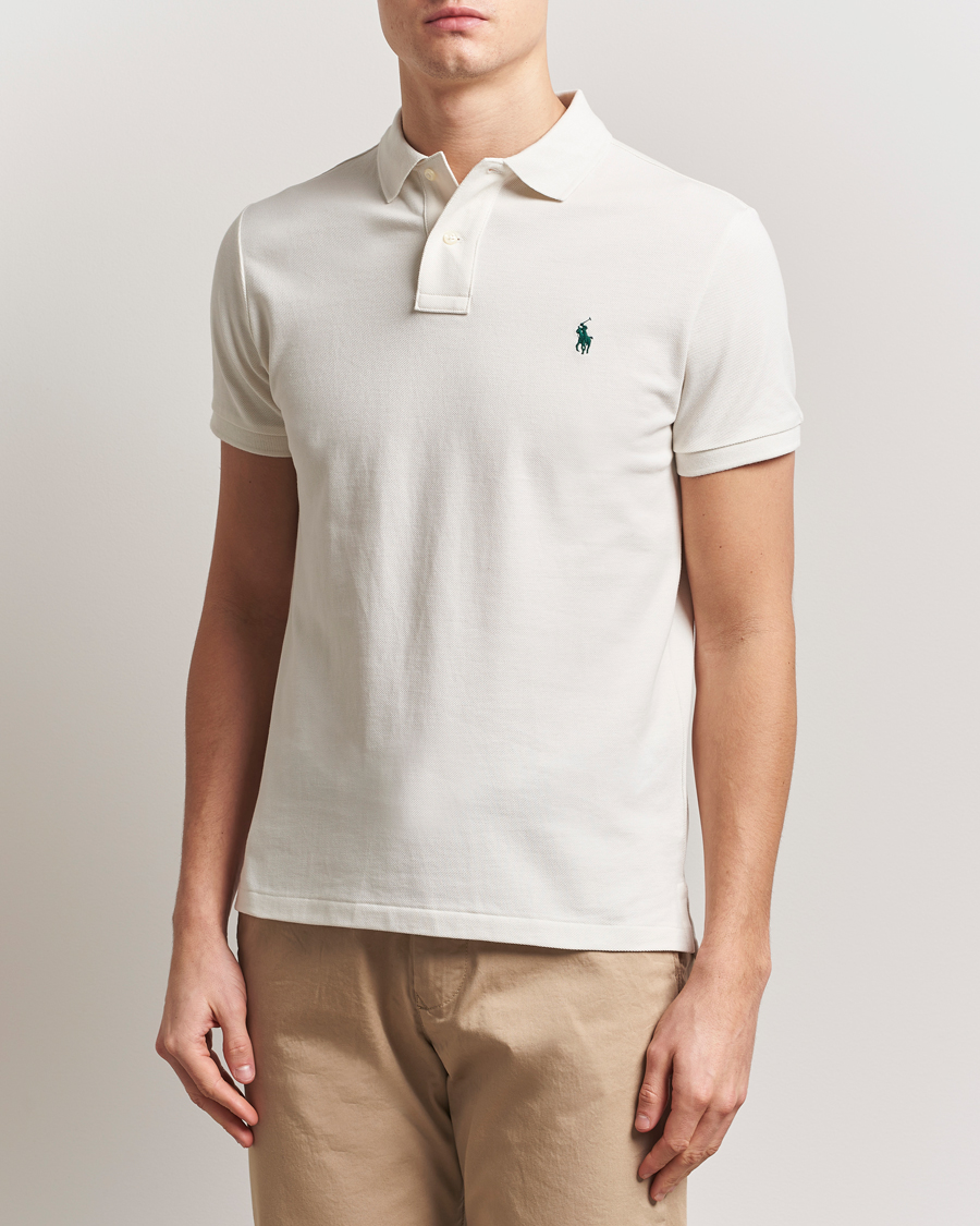Herr | Pikéer | Polo Ralph Lauren | Custom Slim Fit Polo Antique Cream