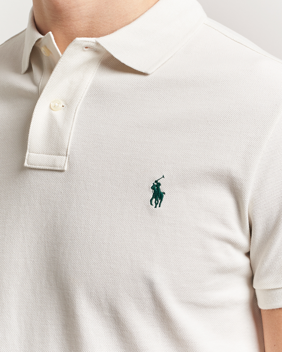 Herr | Pikéer | Polo Ralph Lauren | Custom Slim Fit Polo Antique Cream