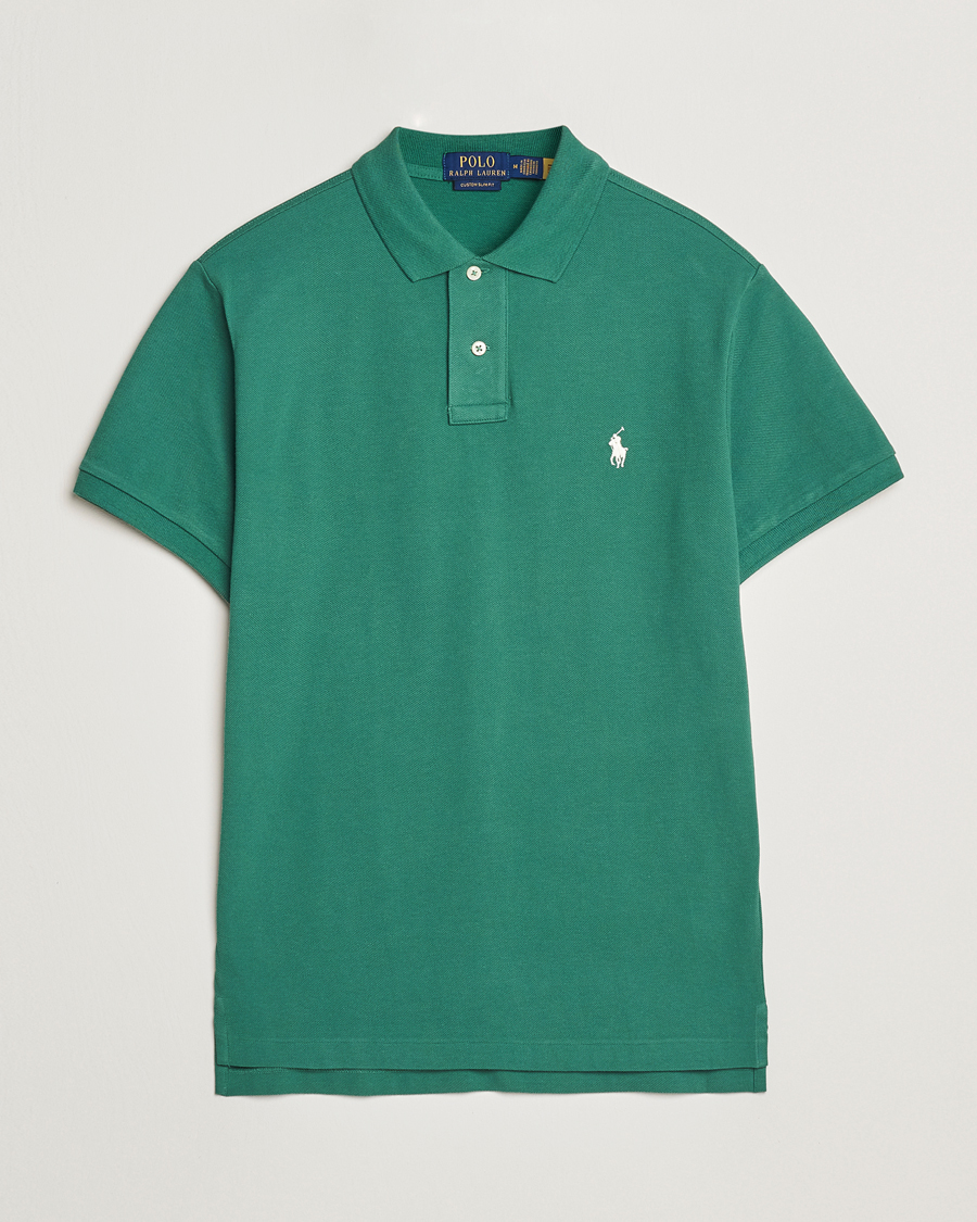 Herr | Pikéer | Polo Ralph Lauren | Custom Slim Fit Polo Antique Green