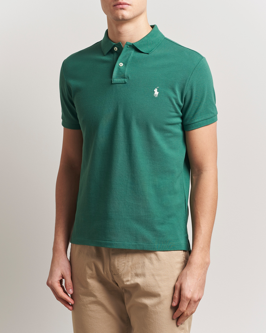 Herr | Pikéer | Polo Ralph Lauren | Custom Slim Fit Polo Antique Green