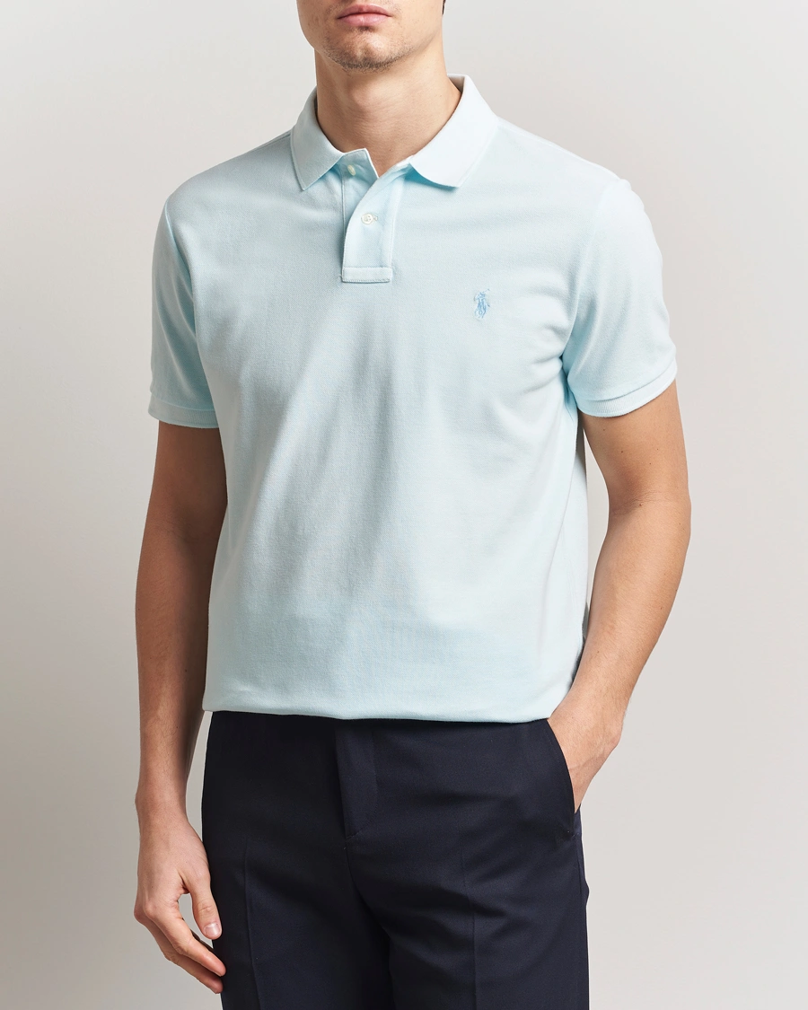 Herr | Pikéer | Polo Ralph Lauren | Custom Slim Fit Polo Sky